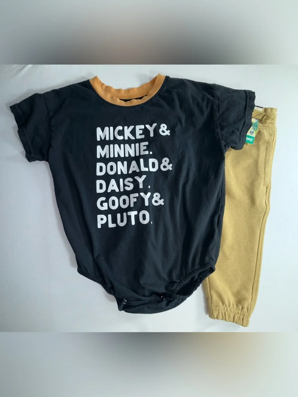 Mickey & Friends 12M Toddler Boy’s 2-Piece Graphic Bodysuit & Joggers Set